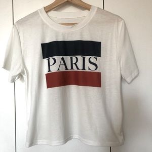 White Paris Graphic Tee